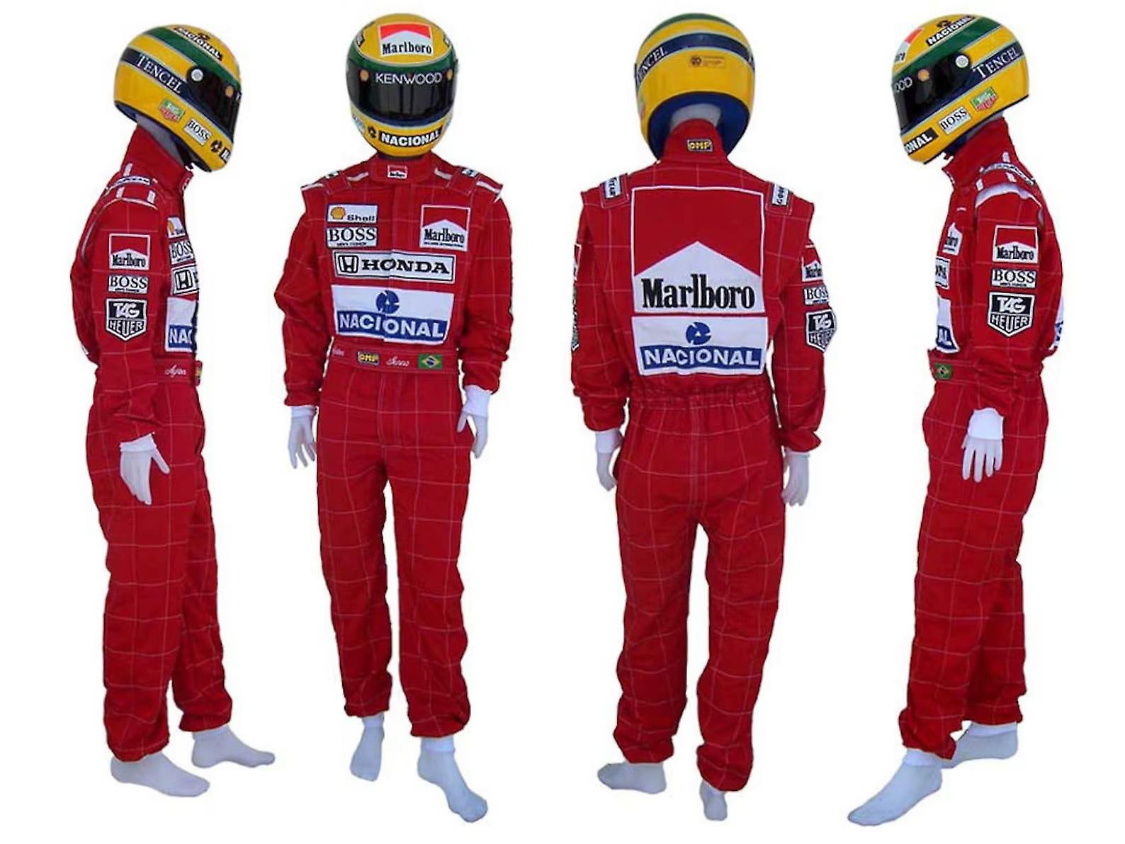 Ayrton Senna F1 Embroidered Fan Racing Suit