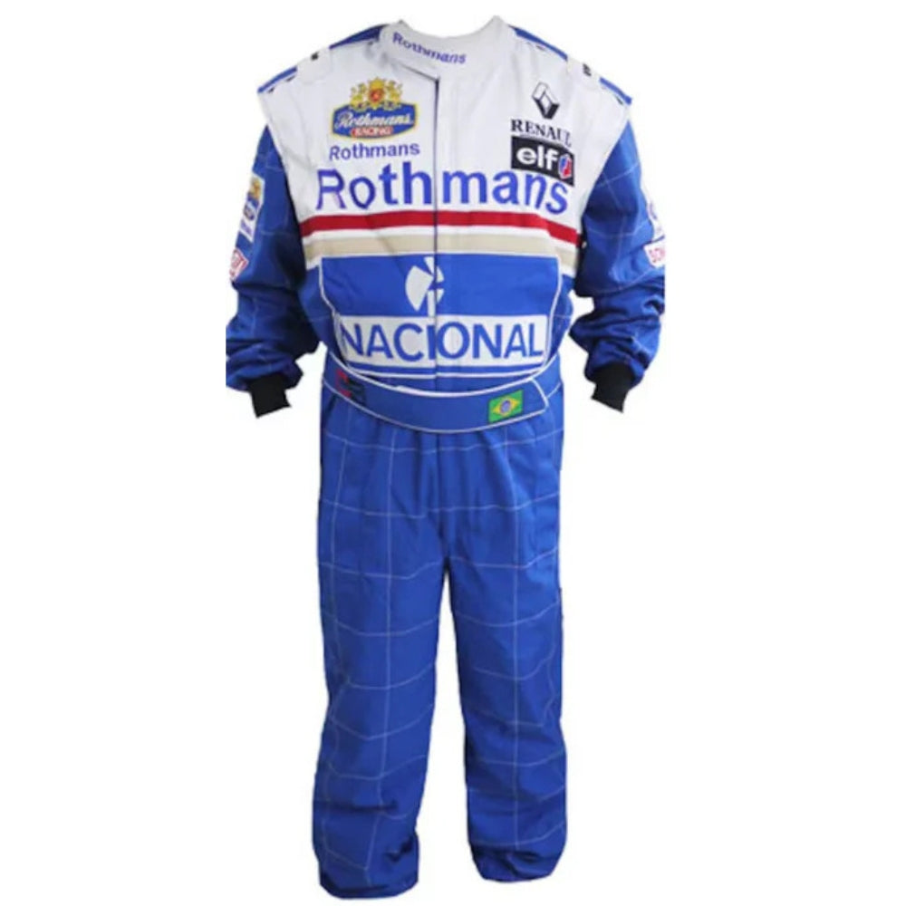 Ayrton Senna F1 Embroidered Racing Suit