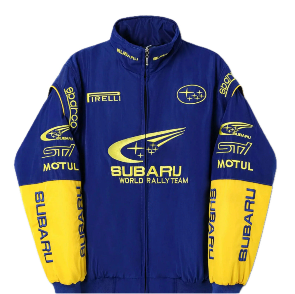 Saburu Rally Blue Vintage embroidery Jacket