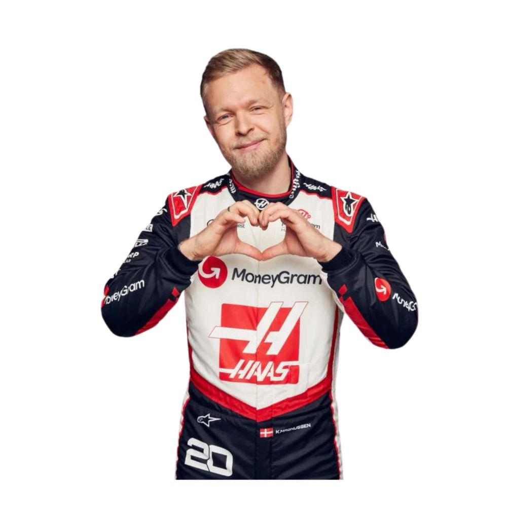 Costume de course de Formule 1 Kevin Magnussen Haas 2024