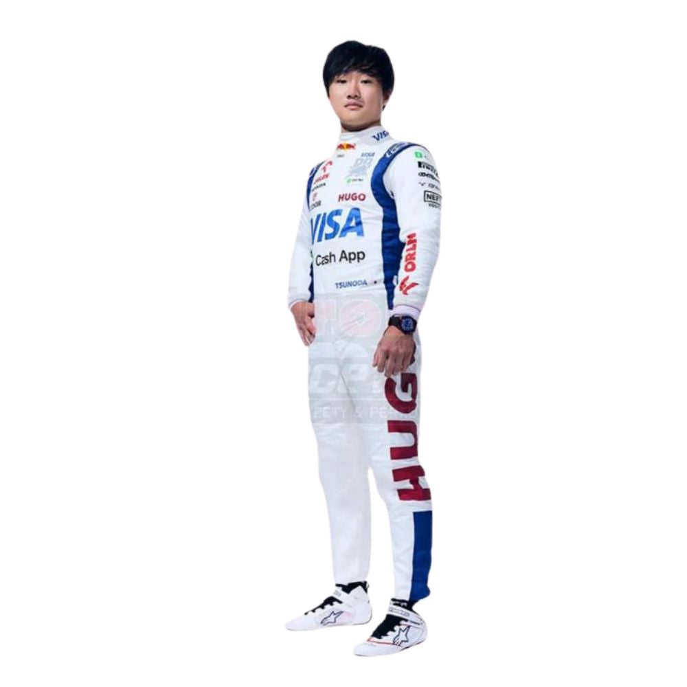 Costume de course de Formule 1 Yuki Tsunoda AlphaTauri 2024