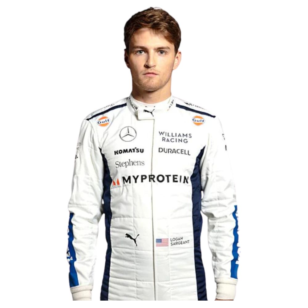 Formula 1 Racing Costume Logan Sargeant Williams 2024
