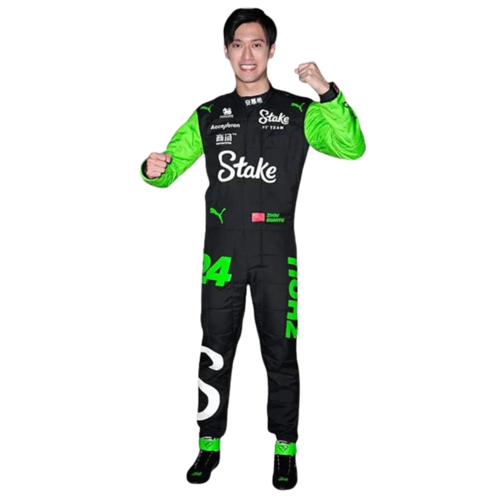 Formel-1-Rennkostüm Zhou Guanyu Alfa Romeo 2024