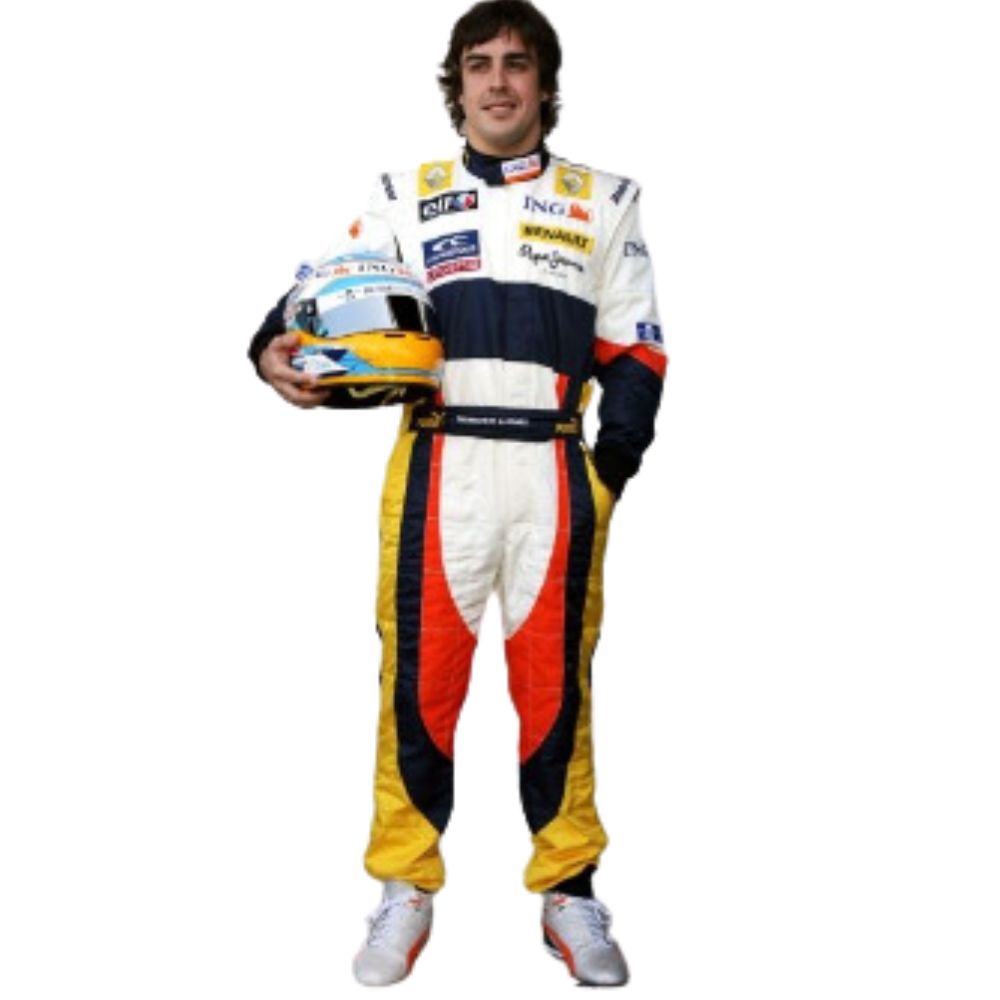 fernando alonso top gear Renault: Fernando Alonso F1 Race Suit 2008s – Pulse Racegear