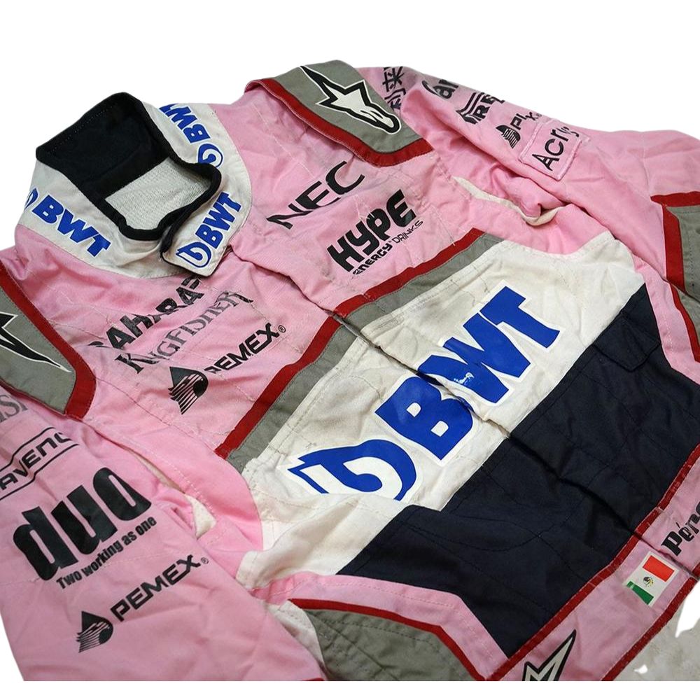 Réplique de la combinaison de course F1 Sergio Perez Force India 2018