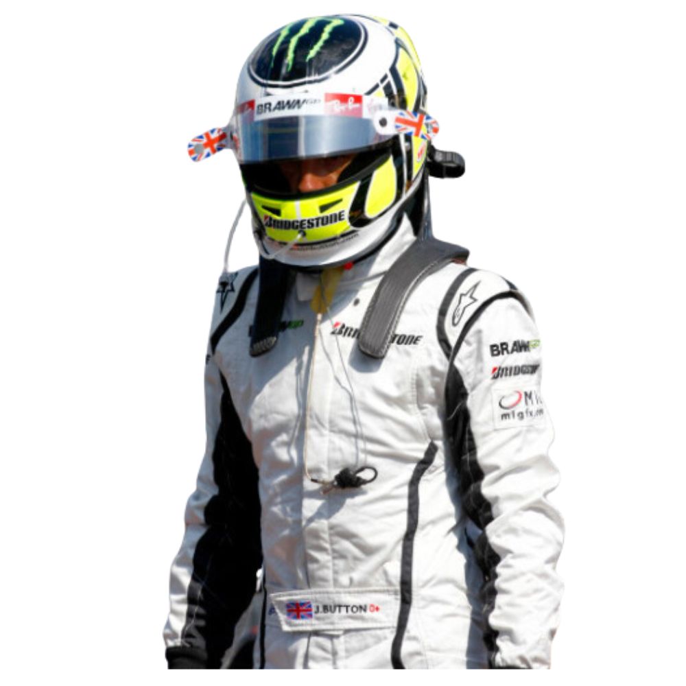 Jenson Button Brawn GP 2009s F1 Race Suit