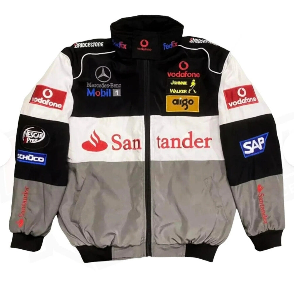 Nascar Jacket F1 Mercedes-Benz store Vintage Racing Jacket 90s Formula 1 Jacket(XL)