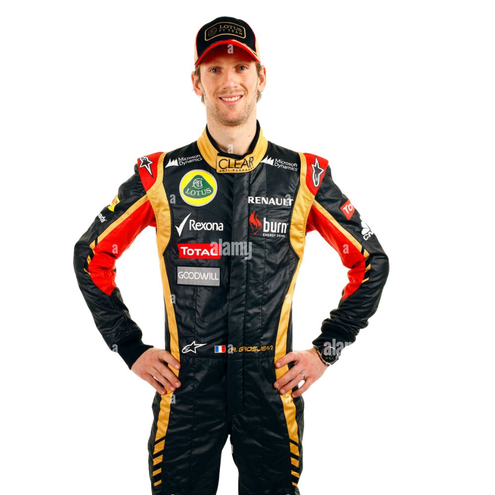 Costume de Formule 1 Réplique Romain Grosjean Lotus 2013