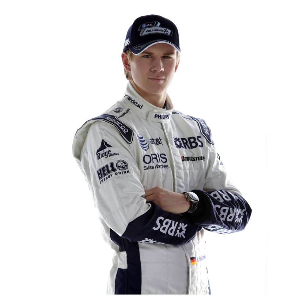 Combinaison de course F1 de Nico Hülkenberg Williams des années 2010
