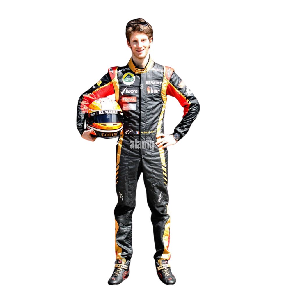 Costume de Formule 1 Réplique Romain Grosjean Lotus 2013