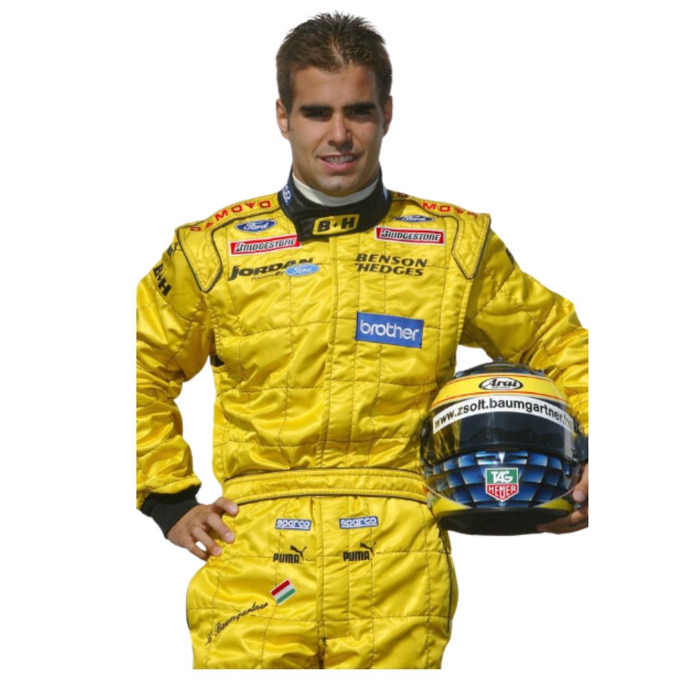 Combinaison de course Jordan F1 de Zsolt Baumgartner des années 2003
