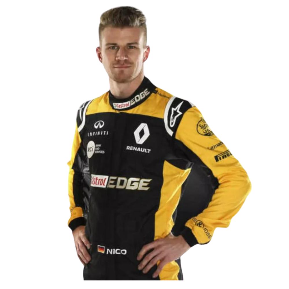 Réplique de la combinaison de course de Formule 1 de Nico Hülkenberg Renault 2018