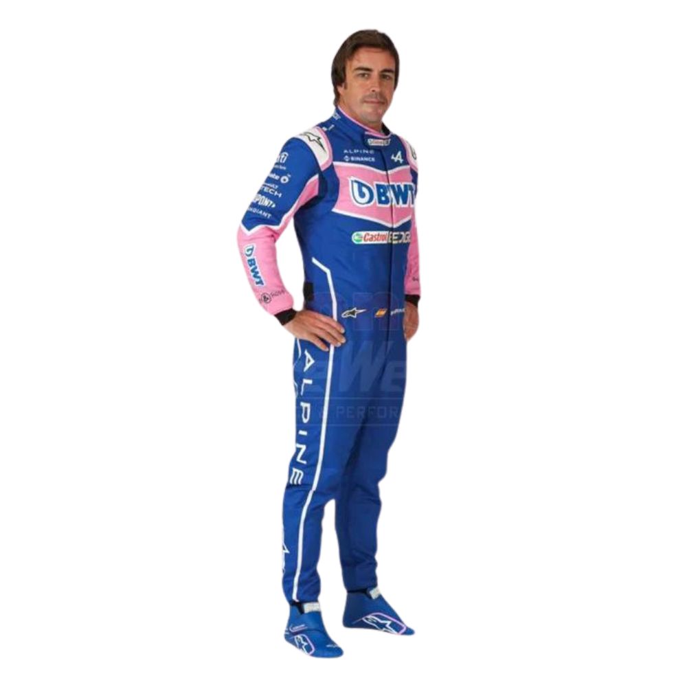 F1 Costume Replica Fernando Alonso Alpine 2022