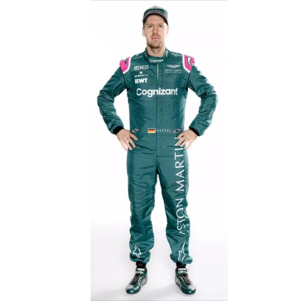 Costume Réplique Course F1 Sebastian Vettel Aston Martin 2021