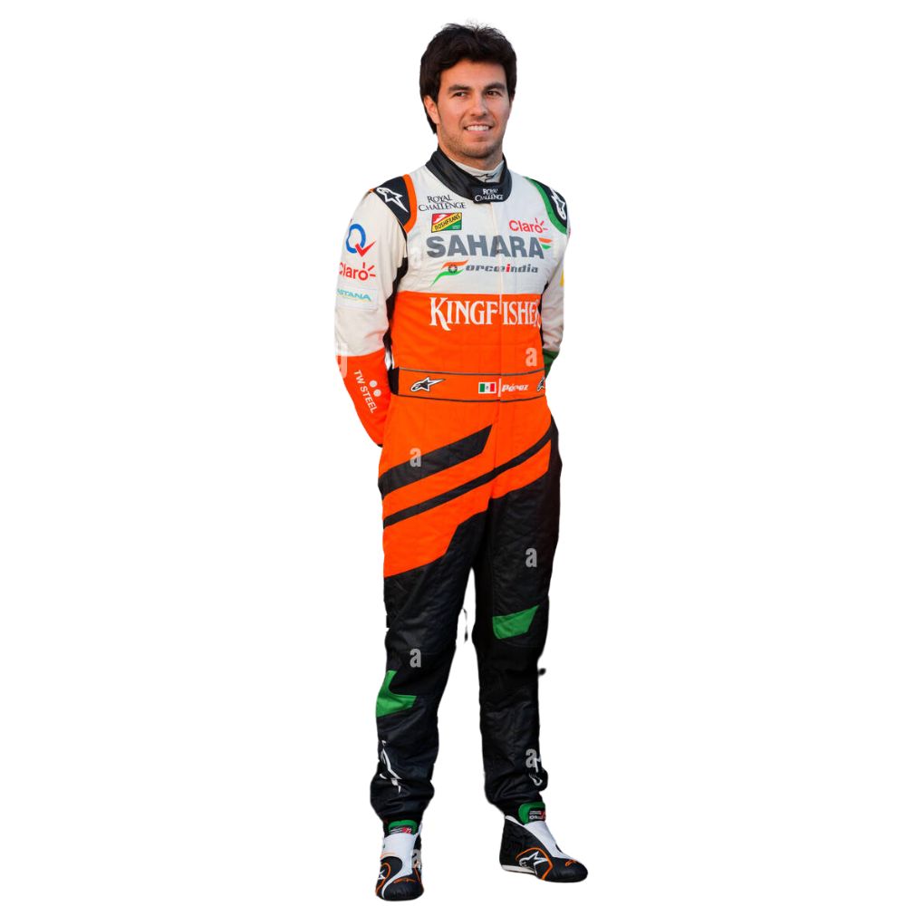 Combinaison de course de Formule 1 Sergio Perez Force India 2014