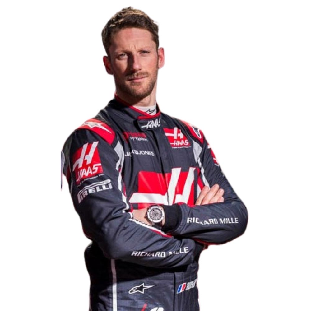 Formula 1 Race Suit Replica Romain Grosjean Haas 2018 – Pulse Racegear