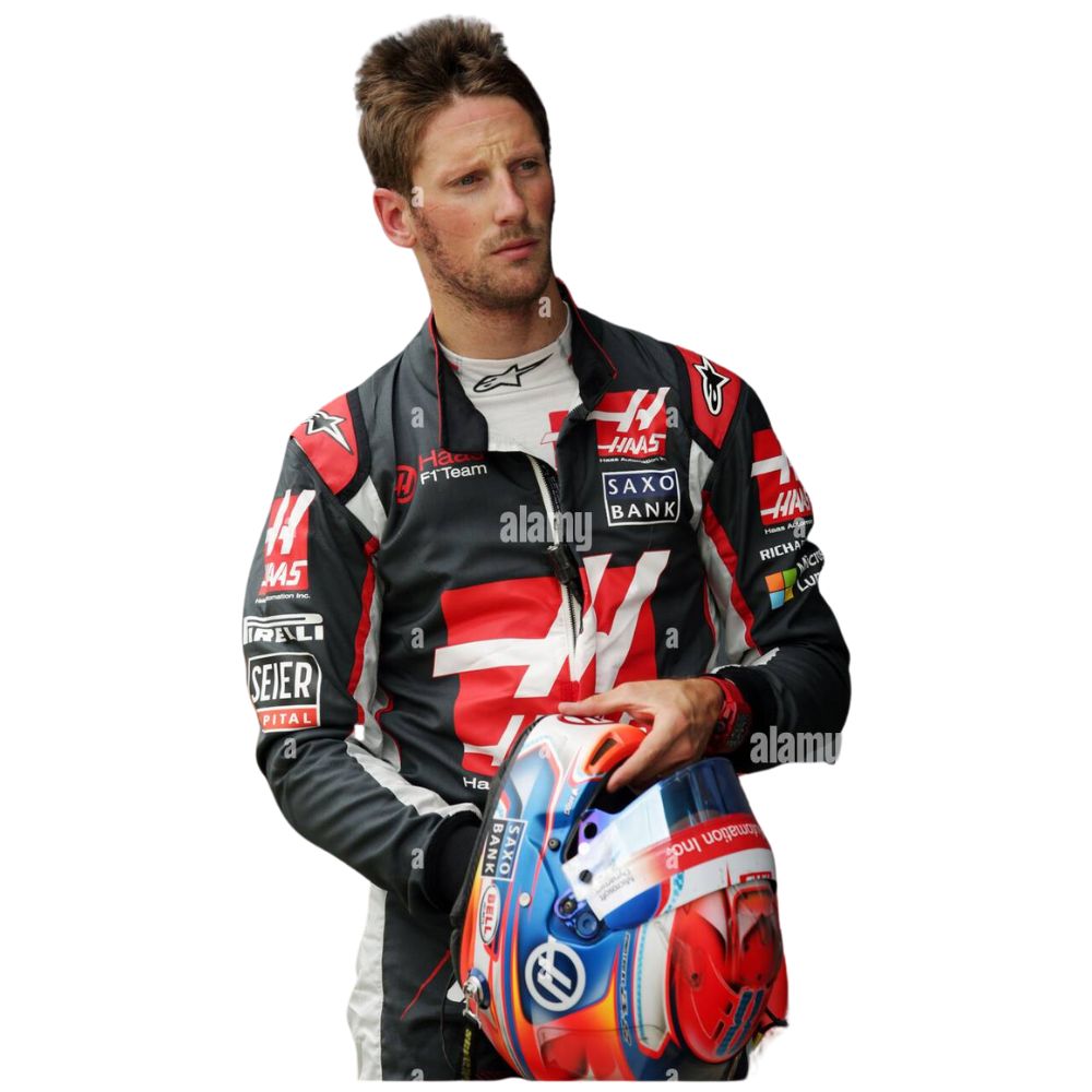 Déguisement Formula 1 Racing Romain Grosjean Haas 2016