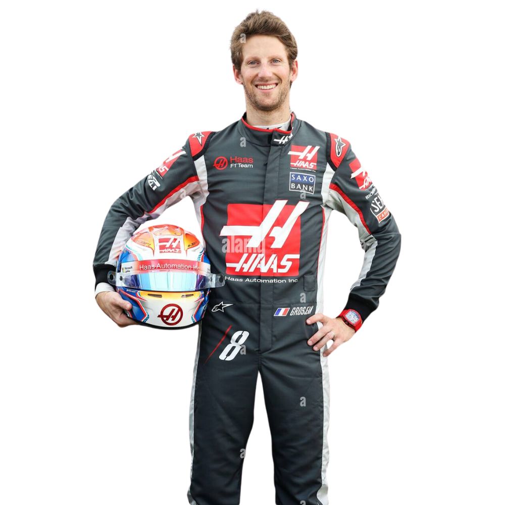 Déguisement Formula 1 Racing Romain Grosjean Haas 2016