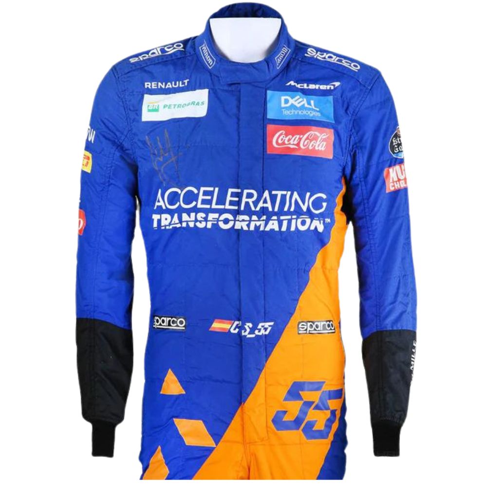Costume Réplique Course F1 Carlos Sainz Mclaren 2019