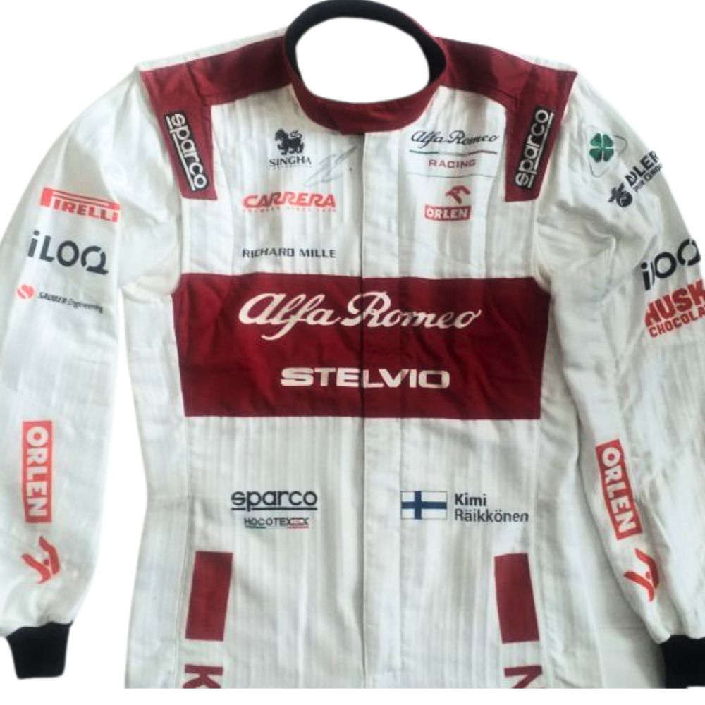 Réplique du costume F1 Kimi Räikkönen Alfa Romeo 2020