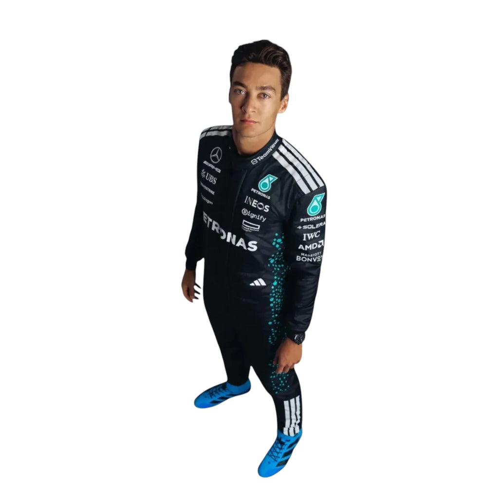 George Russell Mercedes F1 Racing Costume 2025