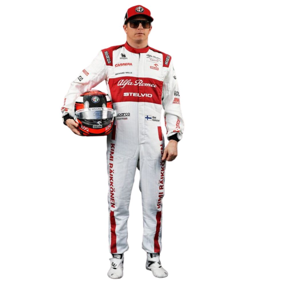 Réplique du costume F1 Kimi Räikkönen Alfa Romeo 2020