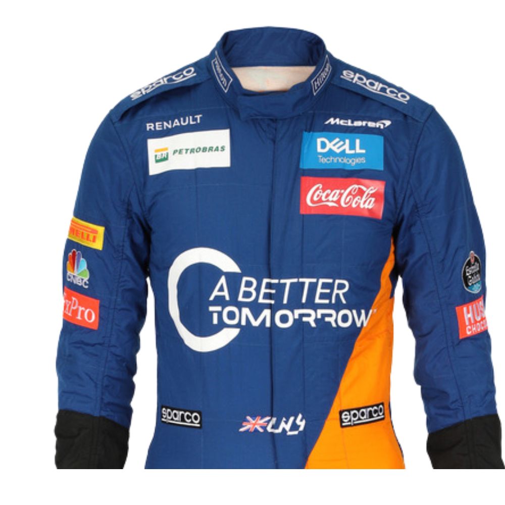 Costume Replica F1 Race Lando Norris Mclaren 2019