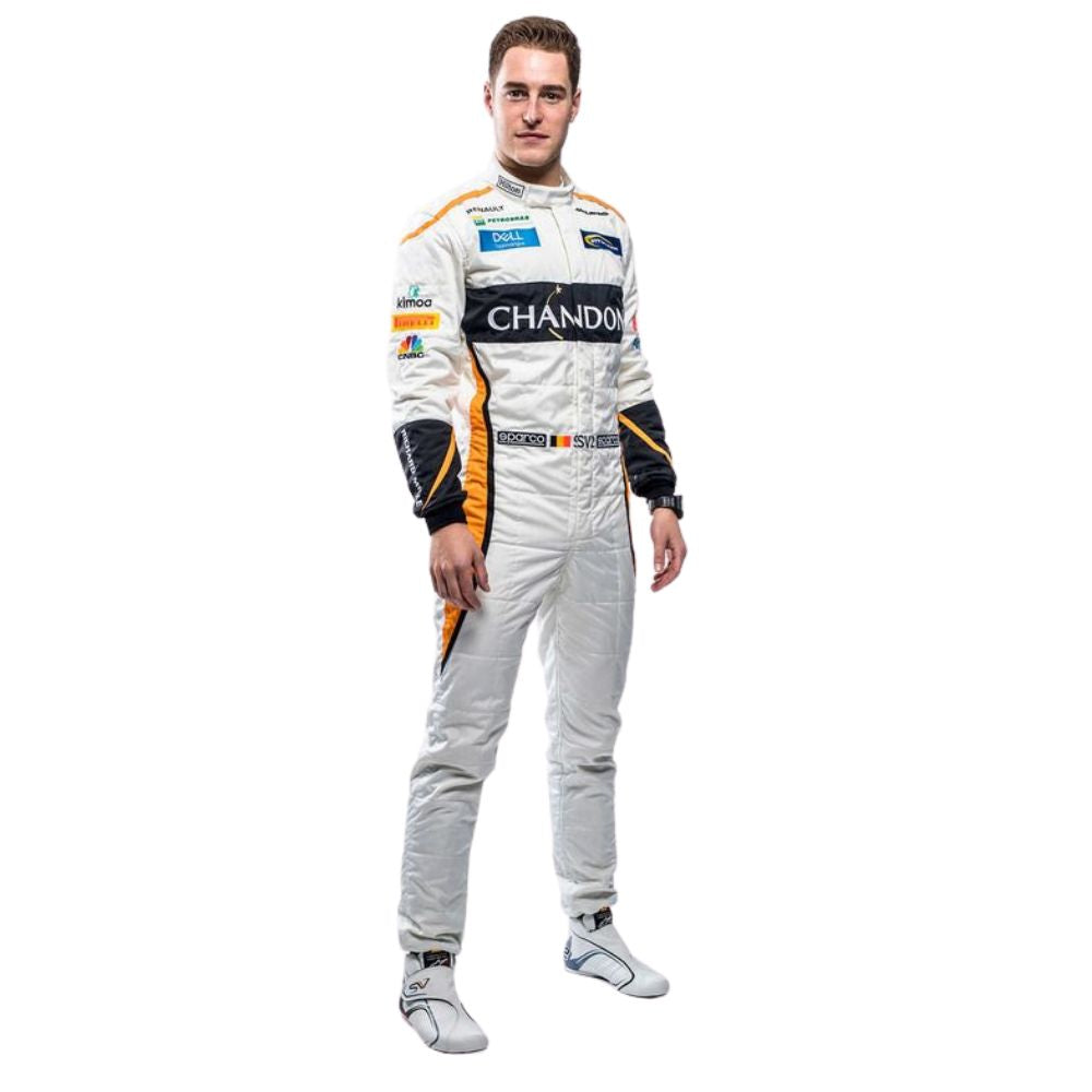 Réplique de combinaison de course de Formule 1 Stoffel Vandoorne Mclaren 2018