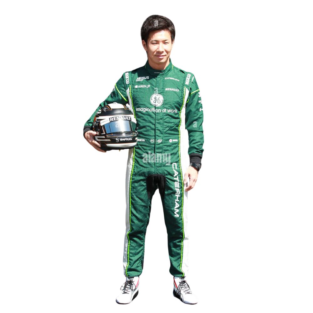 Combinaison de course de l'équipe F1 Kamui Kobayashi Caterham 2014