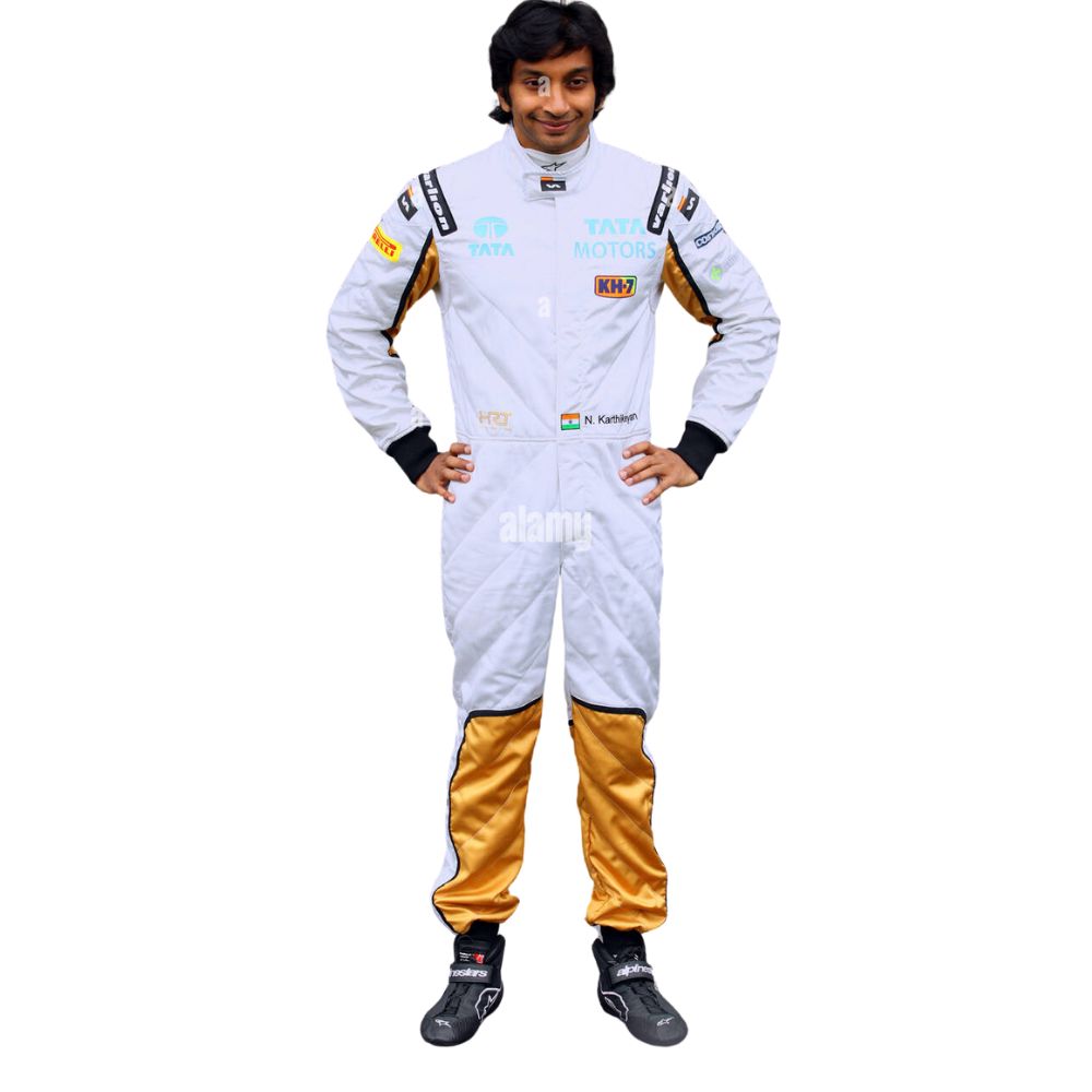 Combinaison de course de Formule 1 Narain Karthikeyan HRT 2012