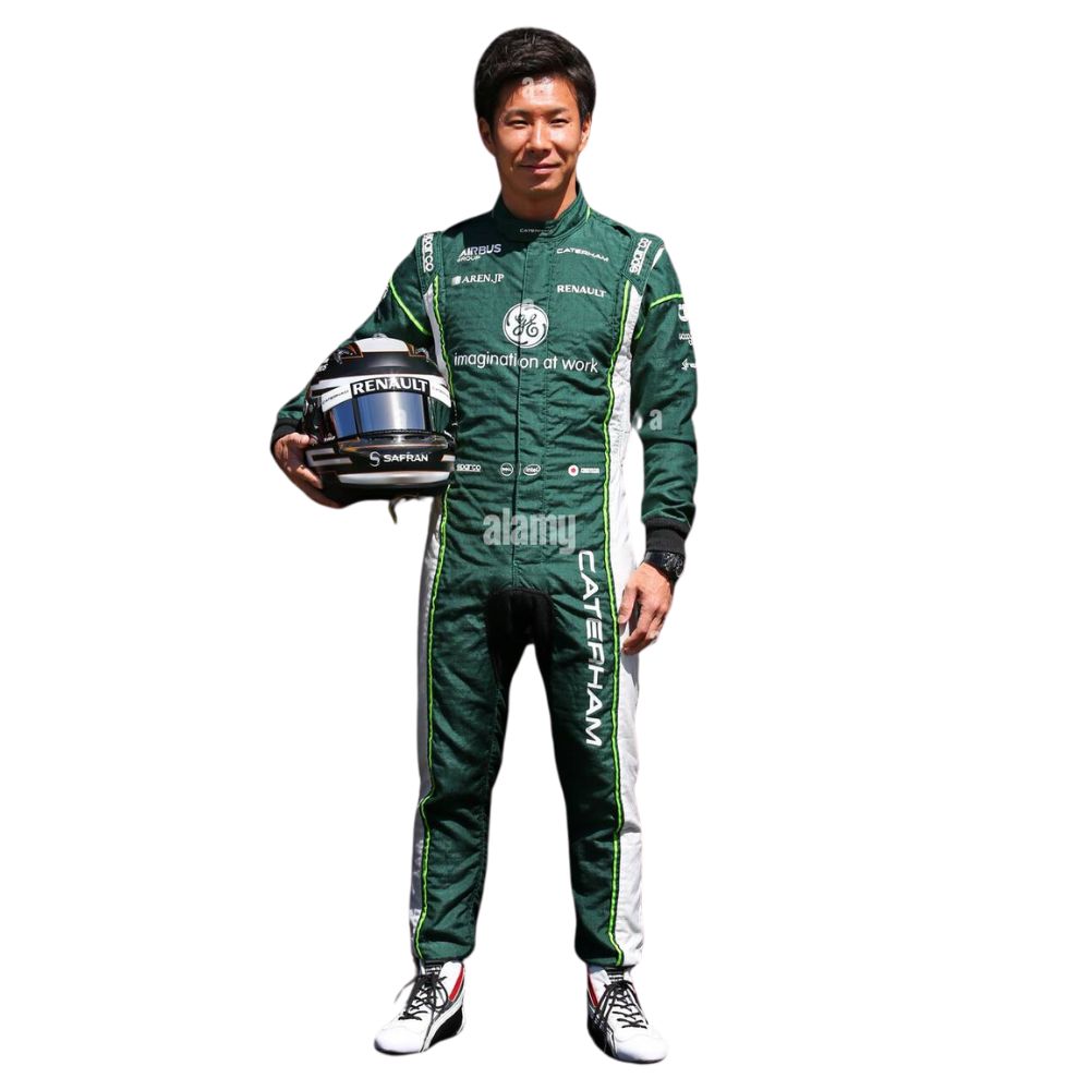 Combinaison de course de l'équipe F1 Kamui Kobayashi Caterham 2014