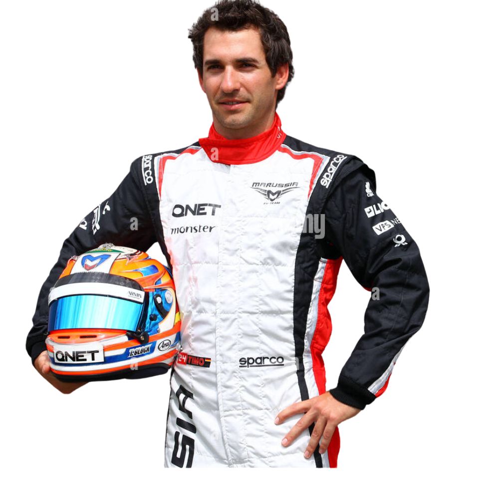 Combinaison de course de Formule 1 Timo Glock Marussia 2012