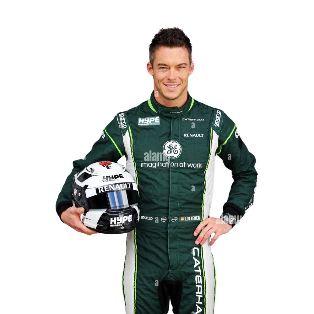 Combinaison de course de l'équipe de Formule 1 André Lotterer Caterham 2014