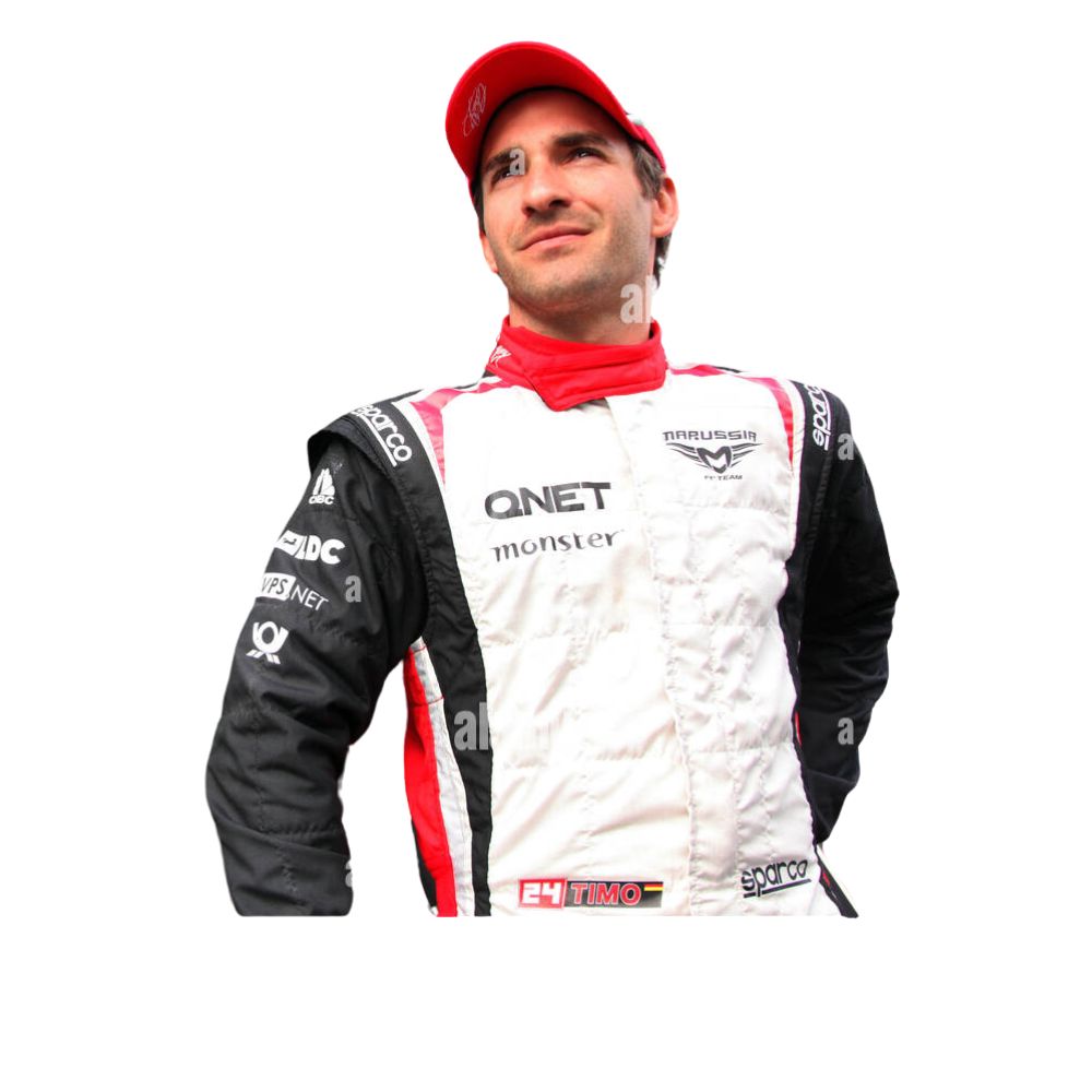 Combinaison de course de Formule 1 Timo Glock Marussia 2012