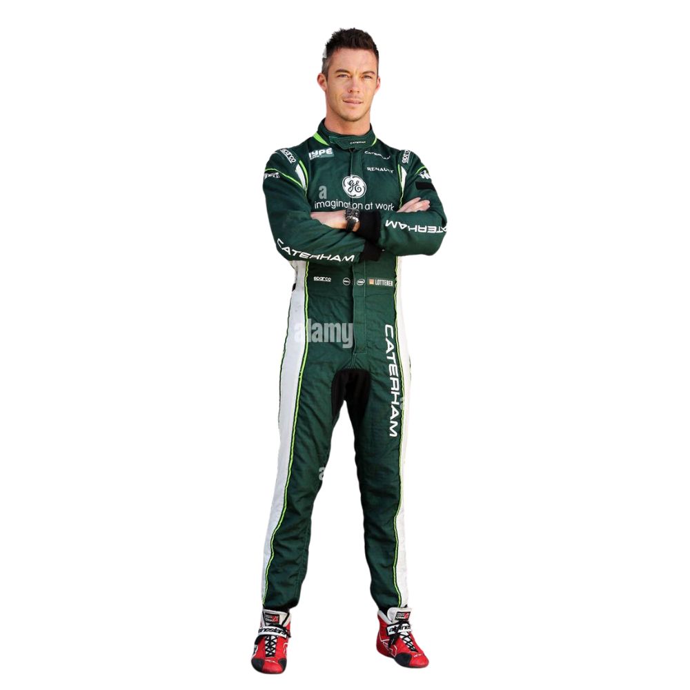 Combinaison de course de l'équipe de Formule 1 André Lotterer Caterham 2014