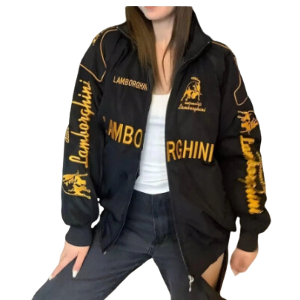 Lamborghini Vintage Style F1 Racing embroidery Jacket