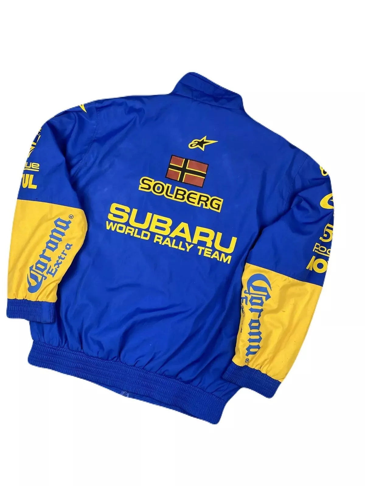 Vintage Embroidery Subaru World Rally STI Team Racing Jacket