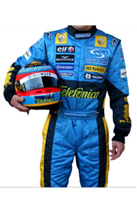 Renault : Combinaison de course F1 de Fernando Alonso 2005