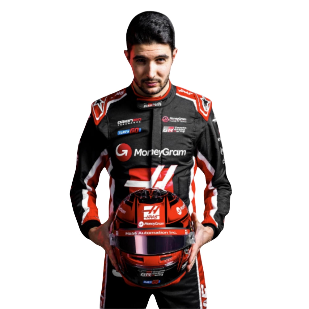 Esteban Ocon Haas F1 Team Racing Costume 2025 – Pulse Racegear