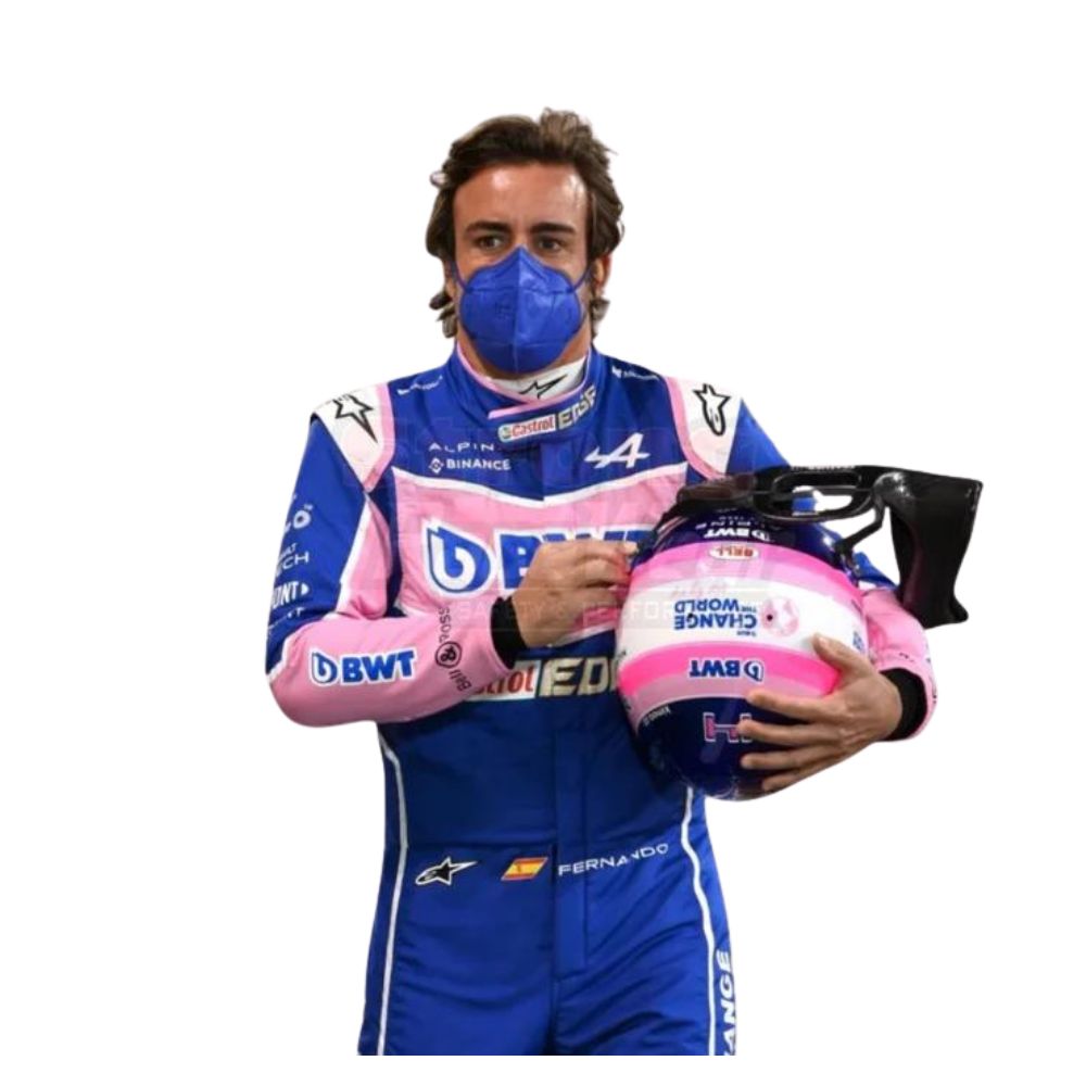 F1 Costume Replica Fernando Alonso Alpine 2022