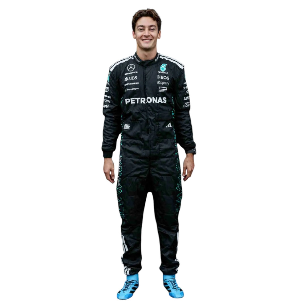 George Russell Mercedes F1 Racing Costume 2025