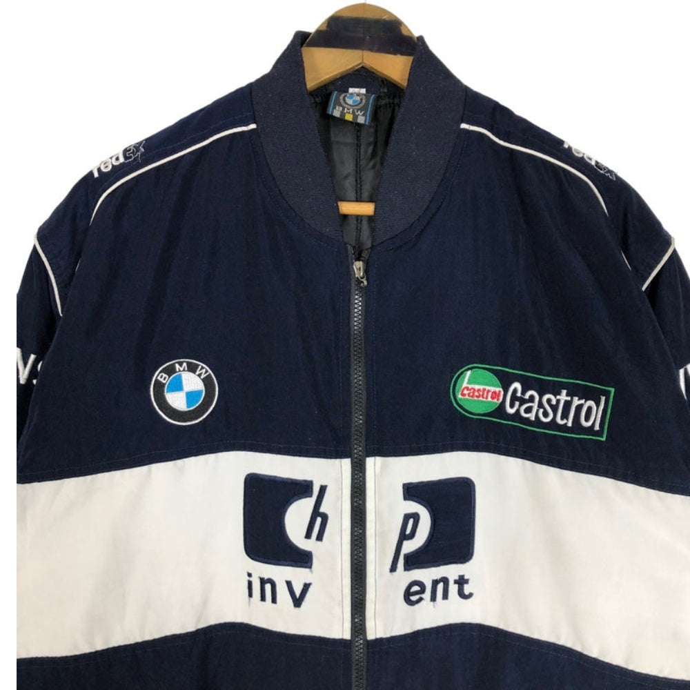 BMW Williams F1 Team Racing Jacket Formula 1 Zip Up Bomber Jacket