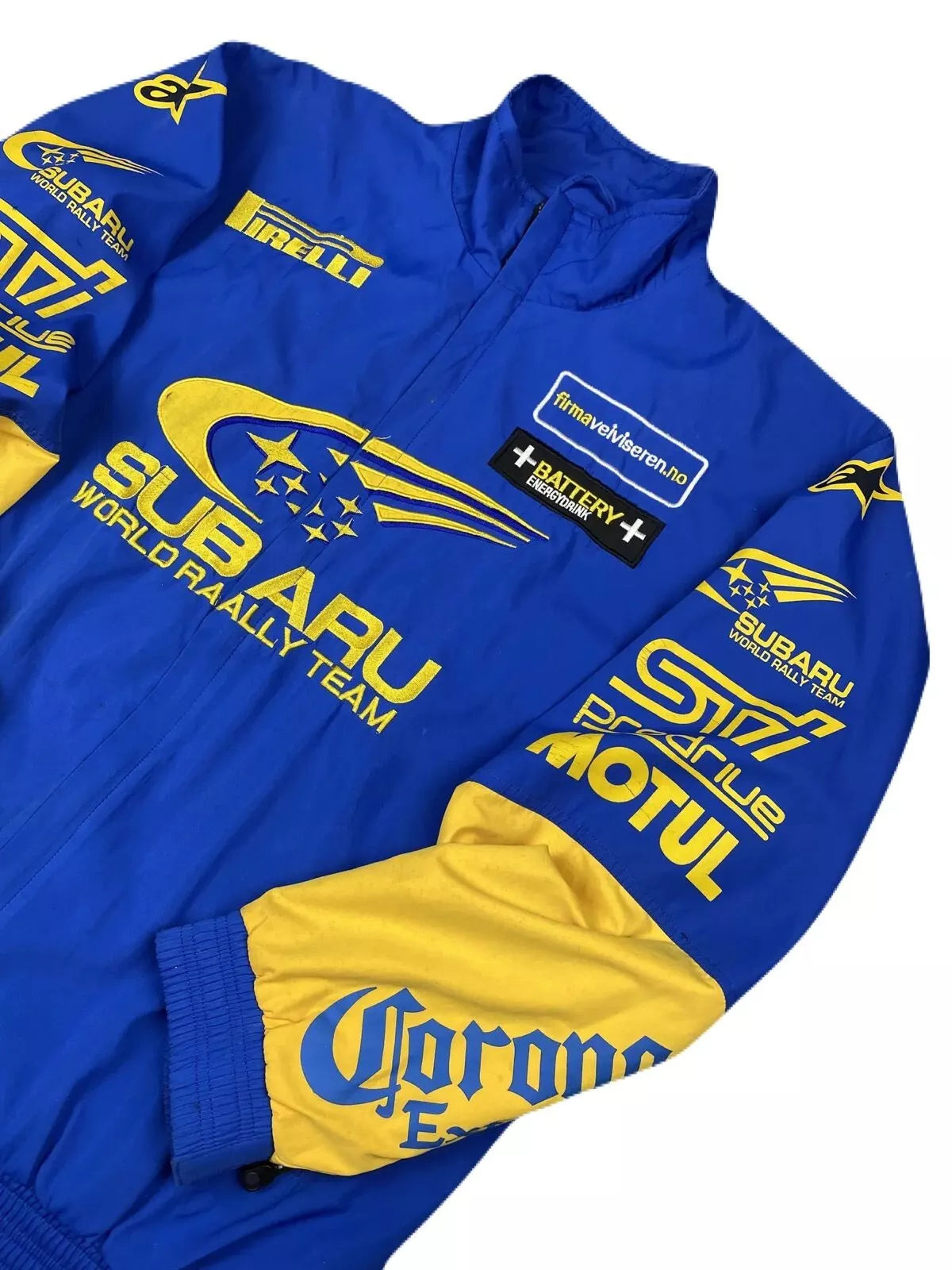 Vintage Embroidery Subaru World Rally STI Team Racing Jacket