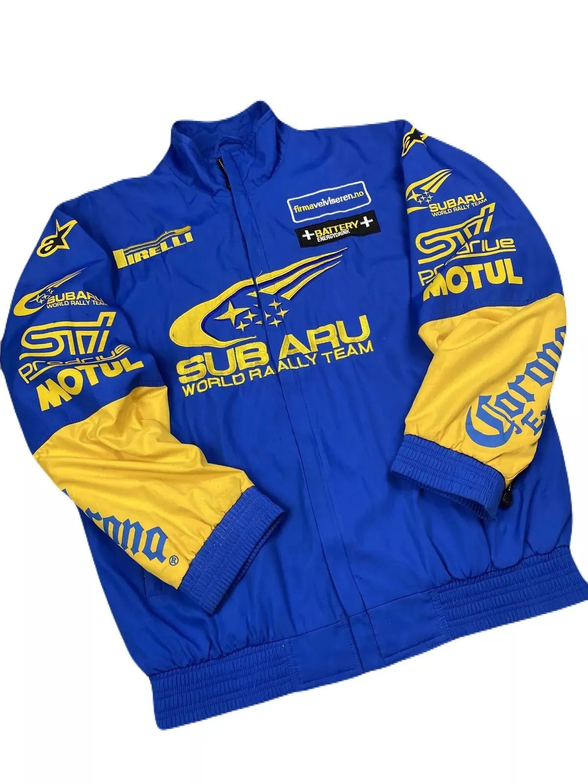 Vintage Embroidery Subaru World Rally STI Team Racing Jacket